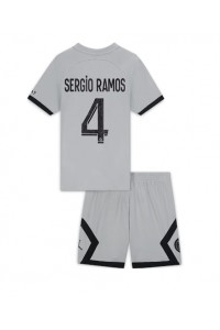 Paris Saint-Germain Sergio Ramos #4 Babyklær Borte Fotballdrakt til barn 2022-23 Korte ermer (+ Korte bukser)